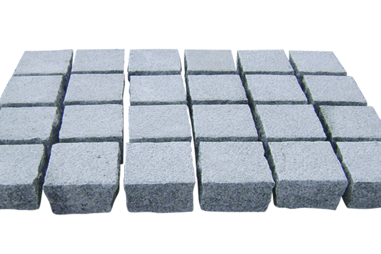 Cubes Light Pink Granite G636 Top bushhammered sides natural split bottom swan 10x10x10cm - Dayi Stone